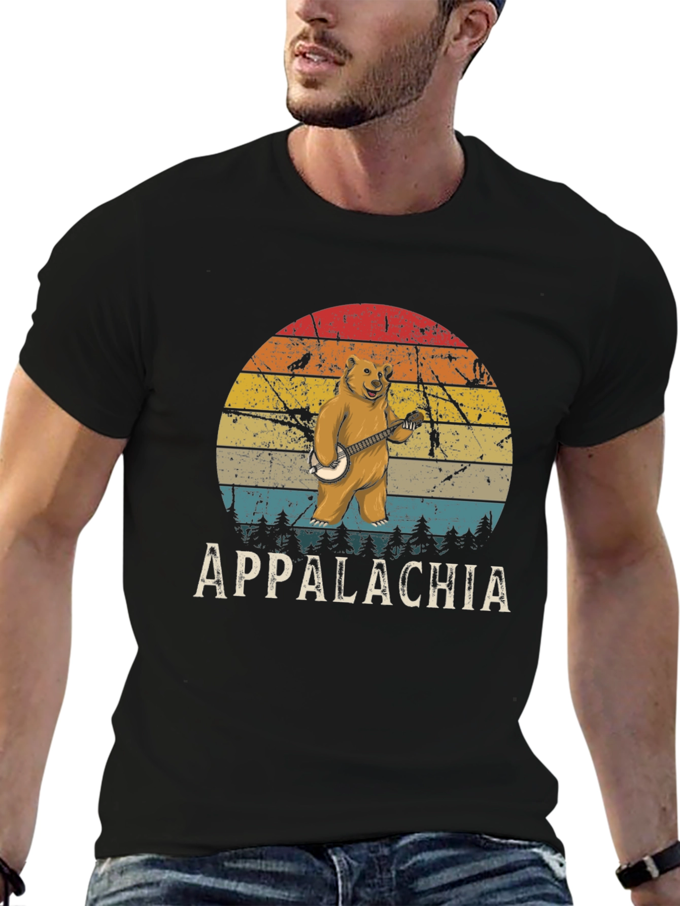 Appalachia Bear Banjo T-Shirt