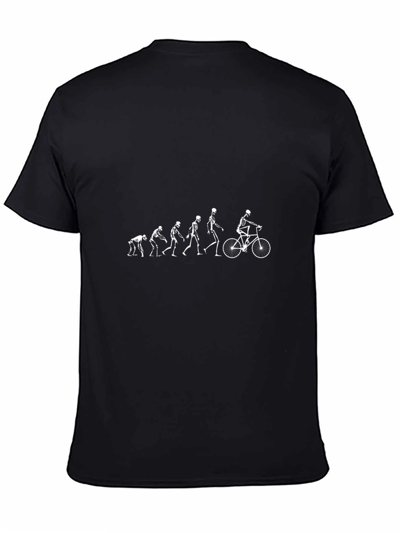 Evolution Skeleton Biker Black Graphic Tee