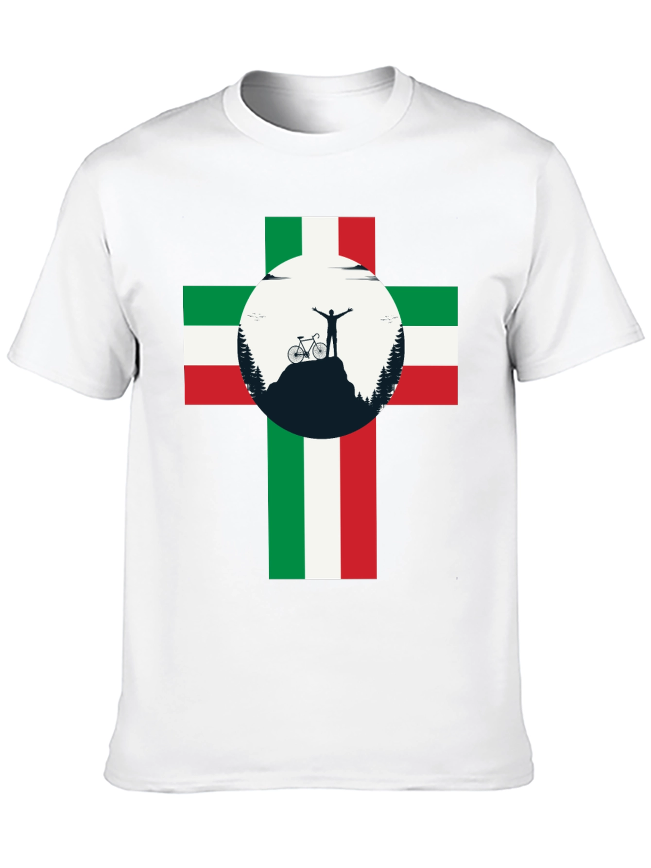 Italian Cyclist T-Shirt: Mountain Victory!