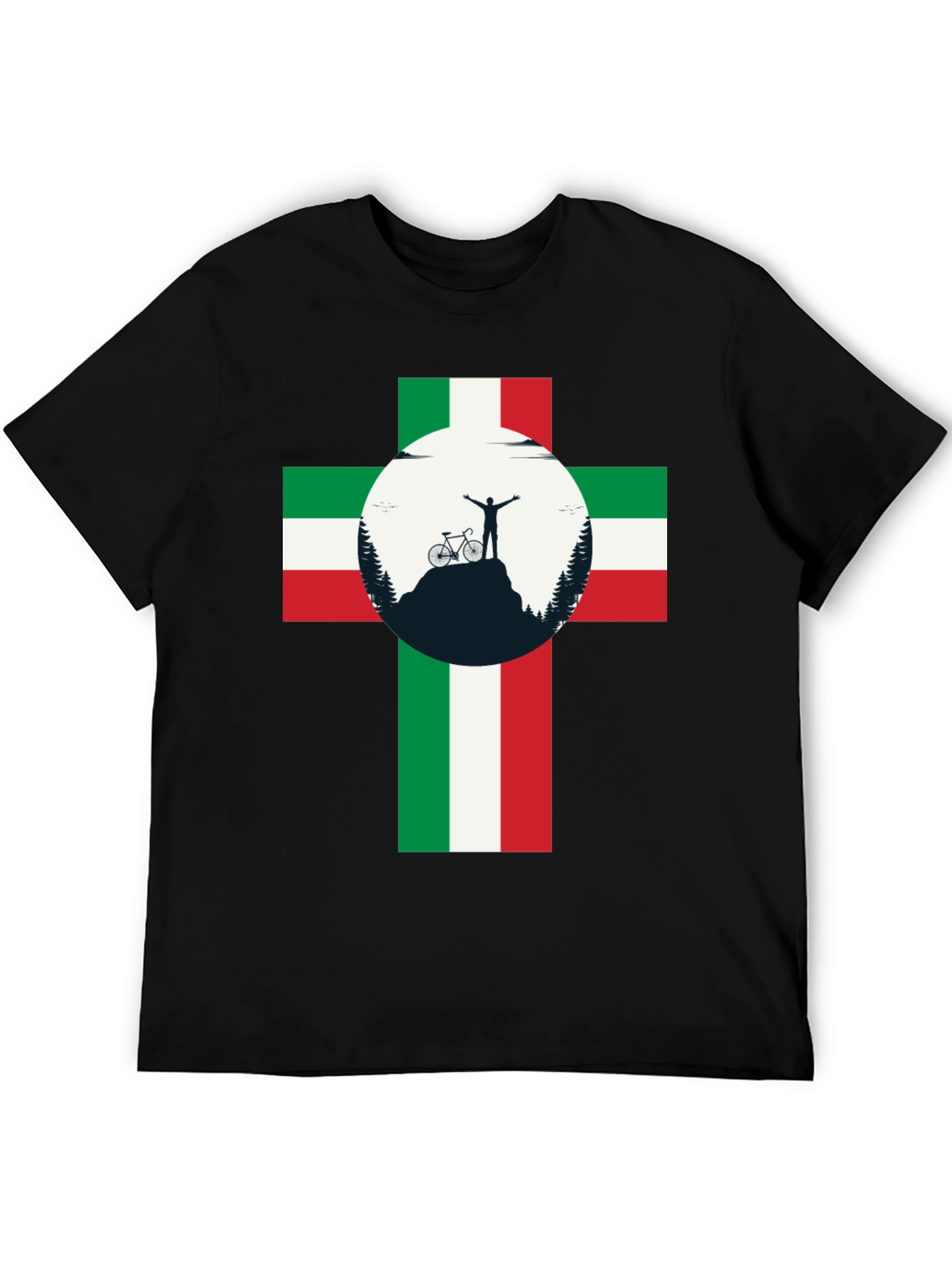 Italian Cyclist T-Shirt: Mountain Victory!