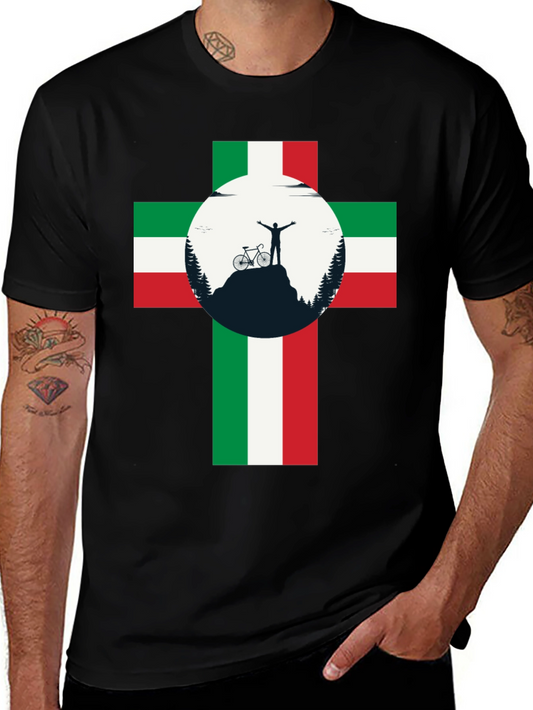 Italian Cyclist T-Shirt: Mountain Victory!