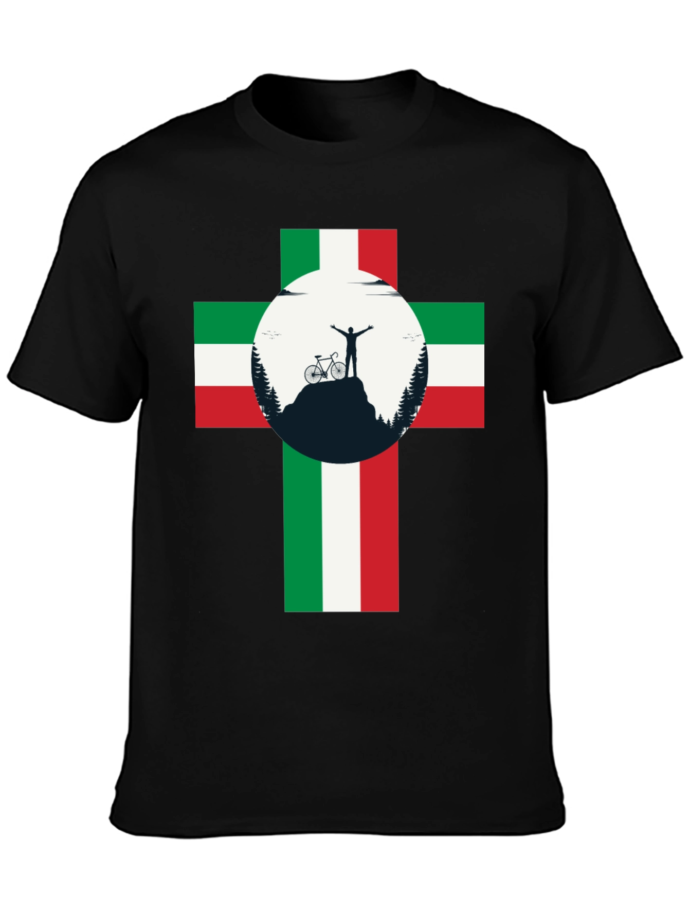 Italian Cyclist T-Shirt: Mountain Victory!