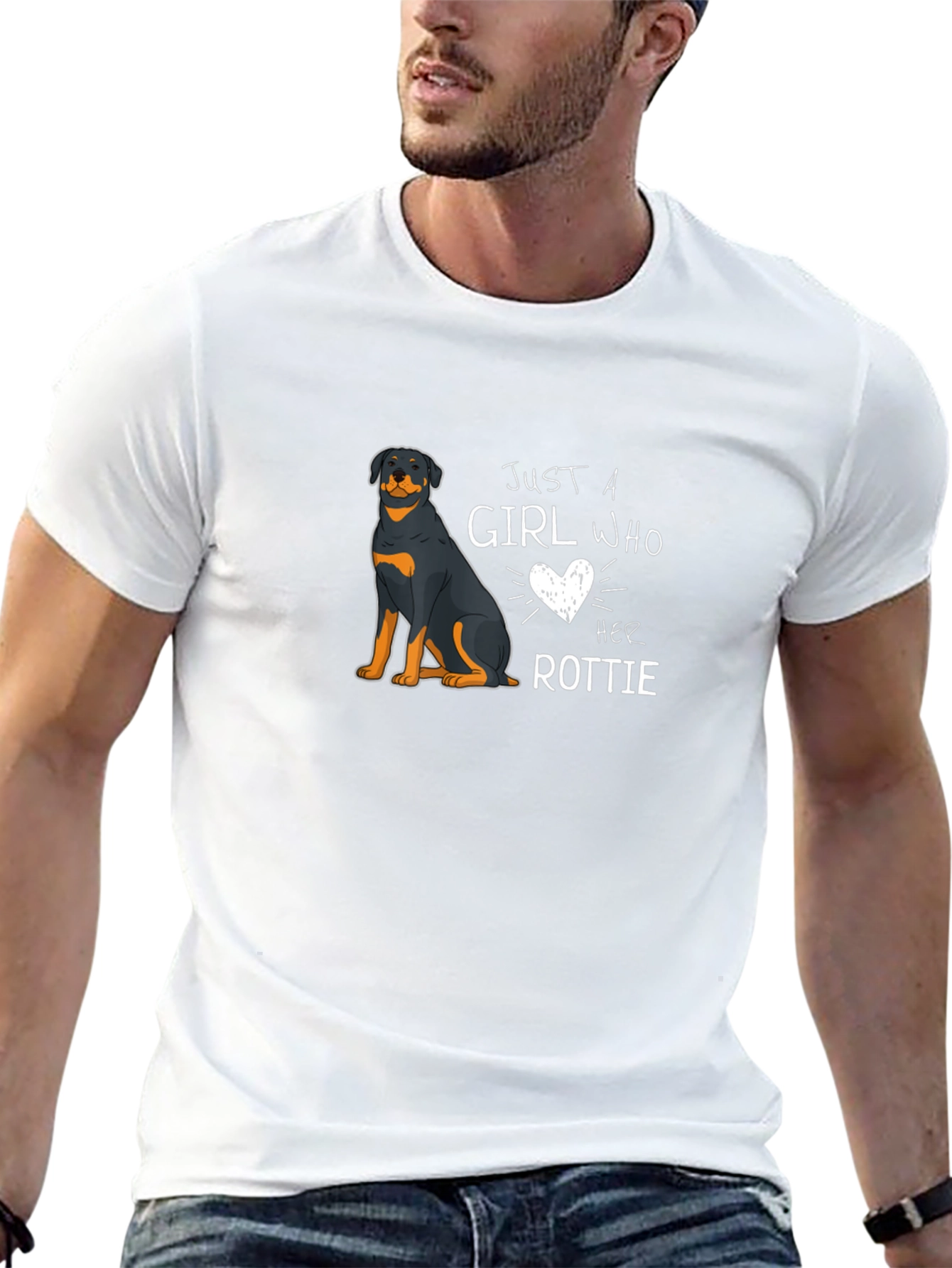 Just a Girl Who Loves Her Rottie T-Shirt