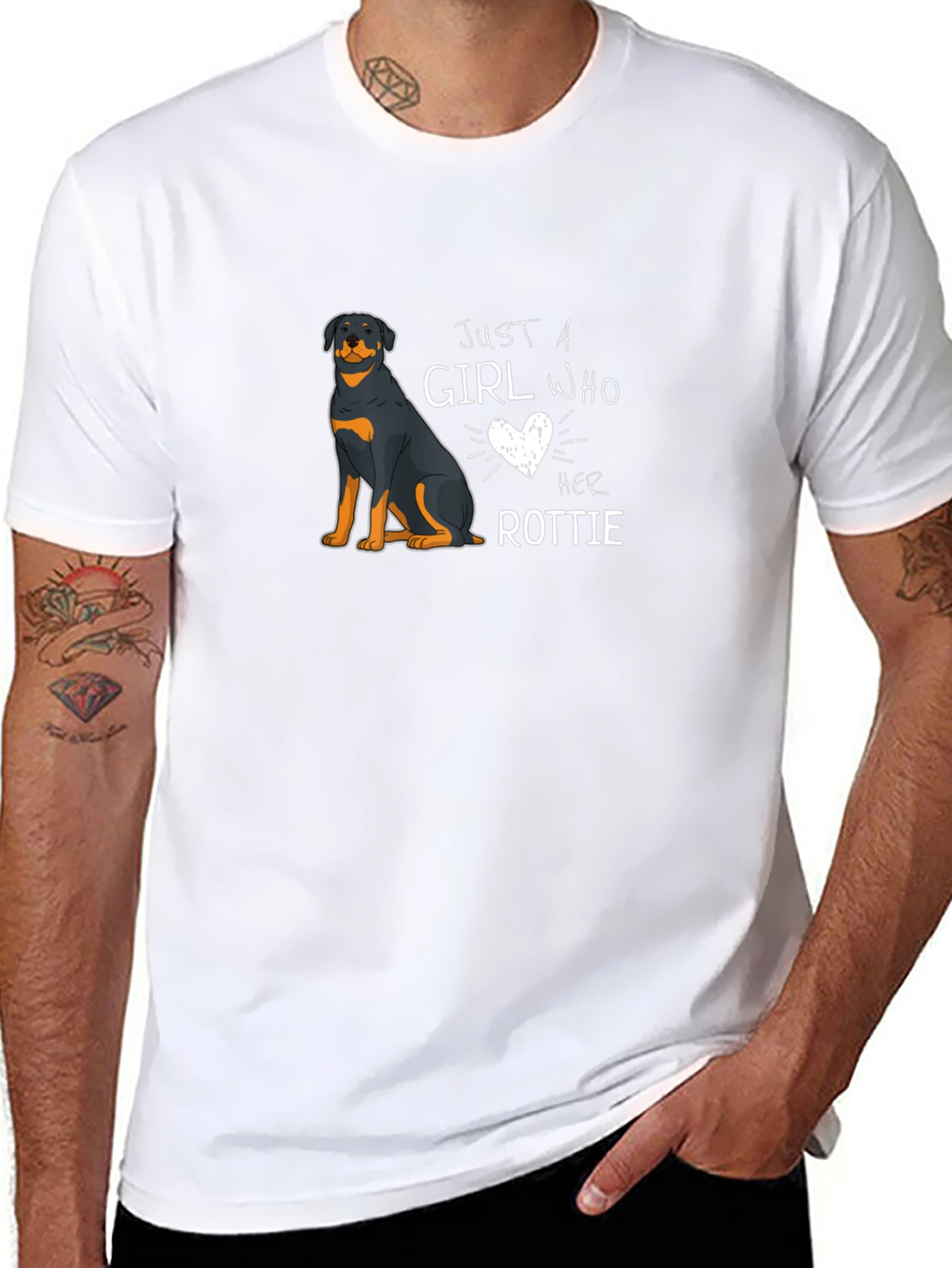 Just a Girl Who Loves Her Rottie T-Shirt