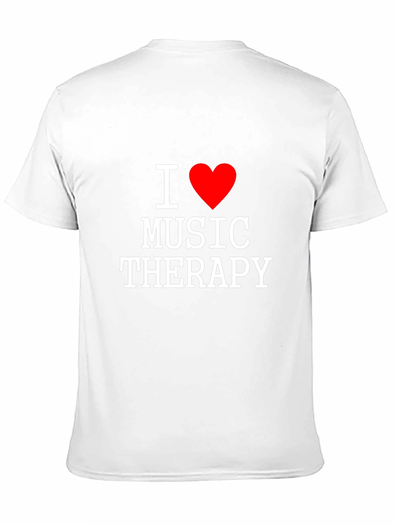 I Love Music Therapy T-Shirt - Black Cotton Tee