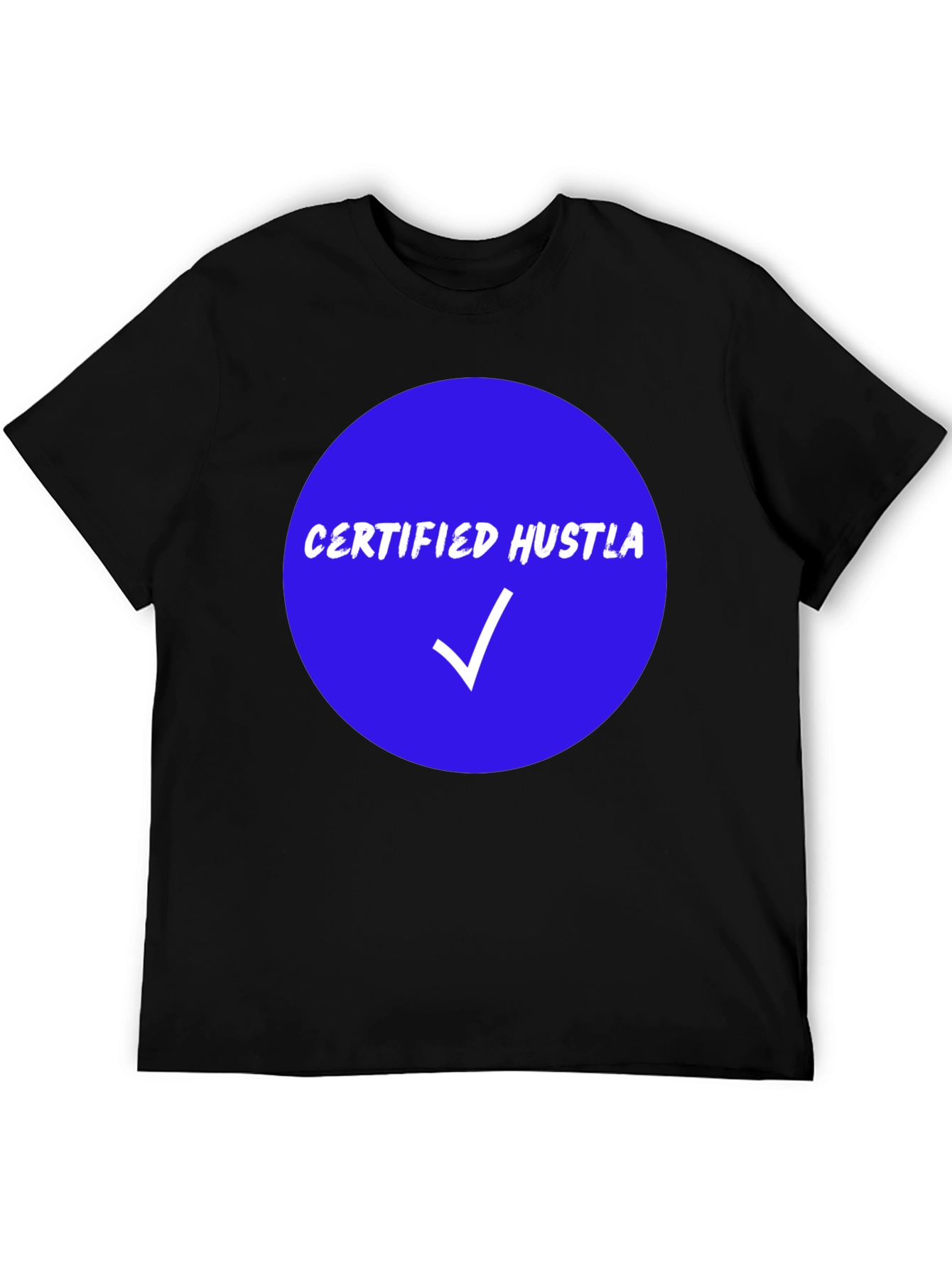 Certified Hustla Black Graphic Tee
