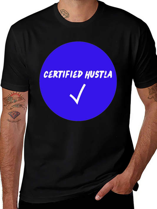 Certified Hustla Black Graphic Tee