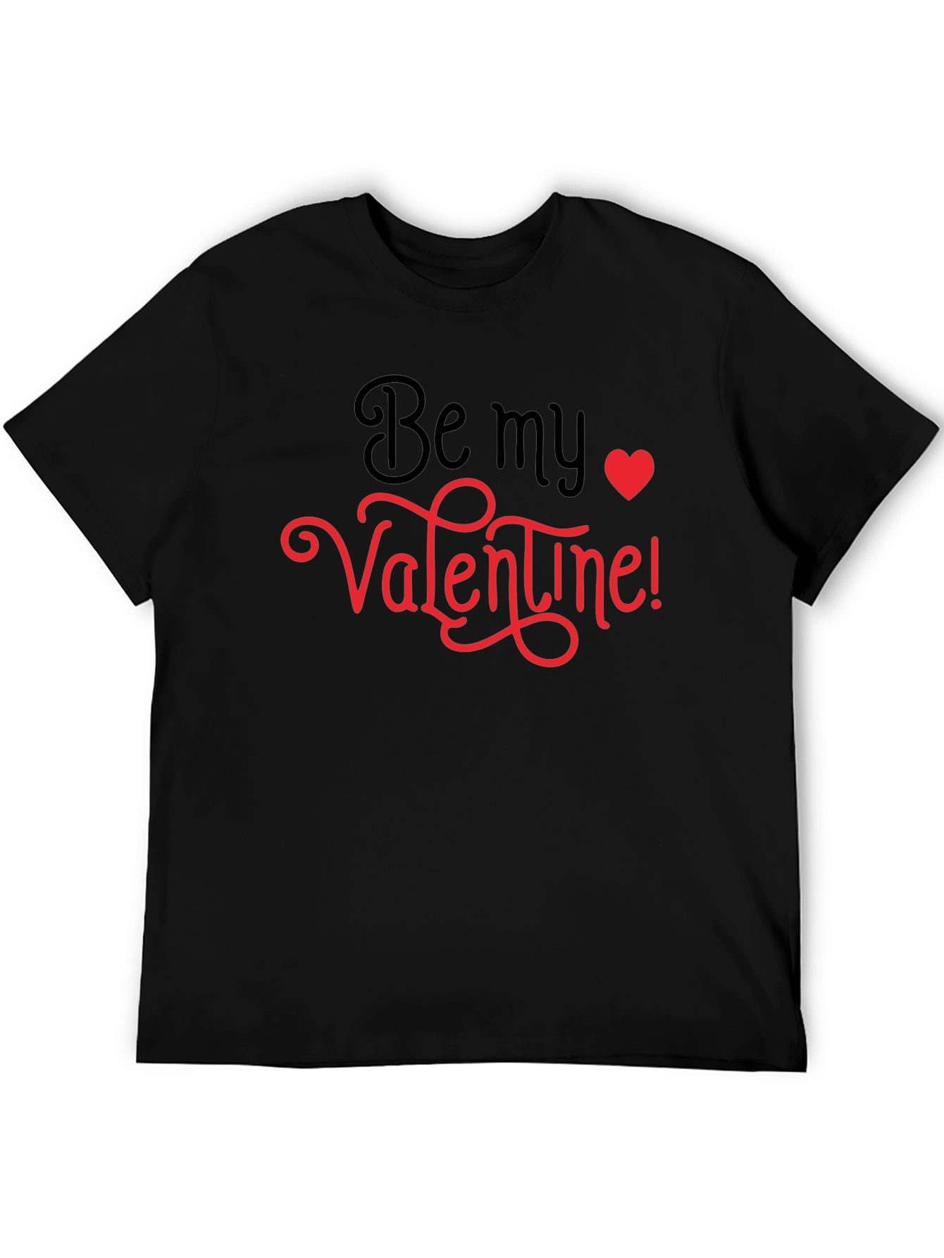 Be My Valentine Graphic Tee - Black