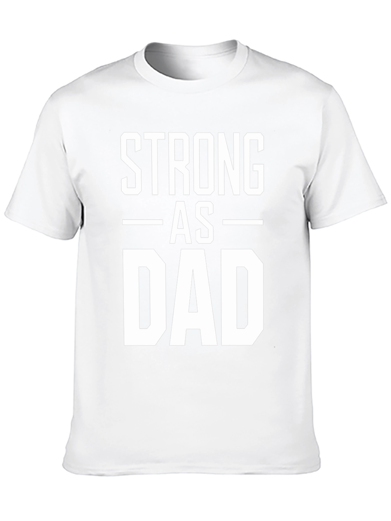 Strong As Dad Graphic Tee - Mens Black T-Shirt