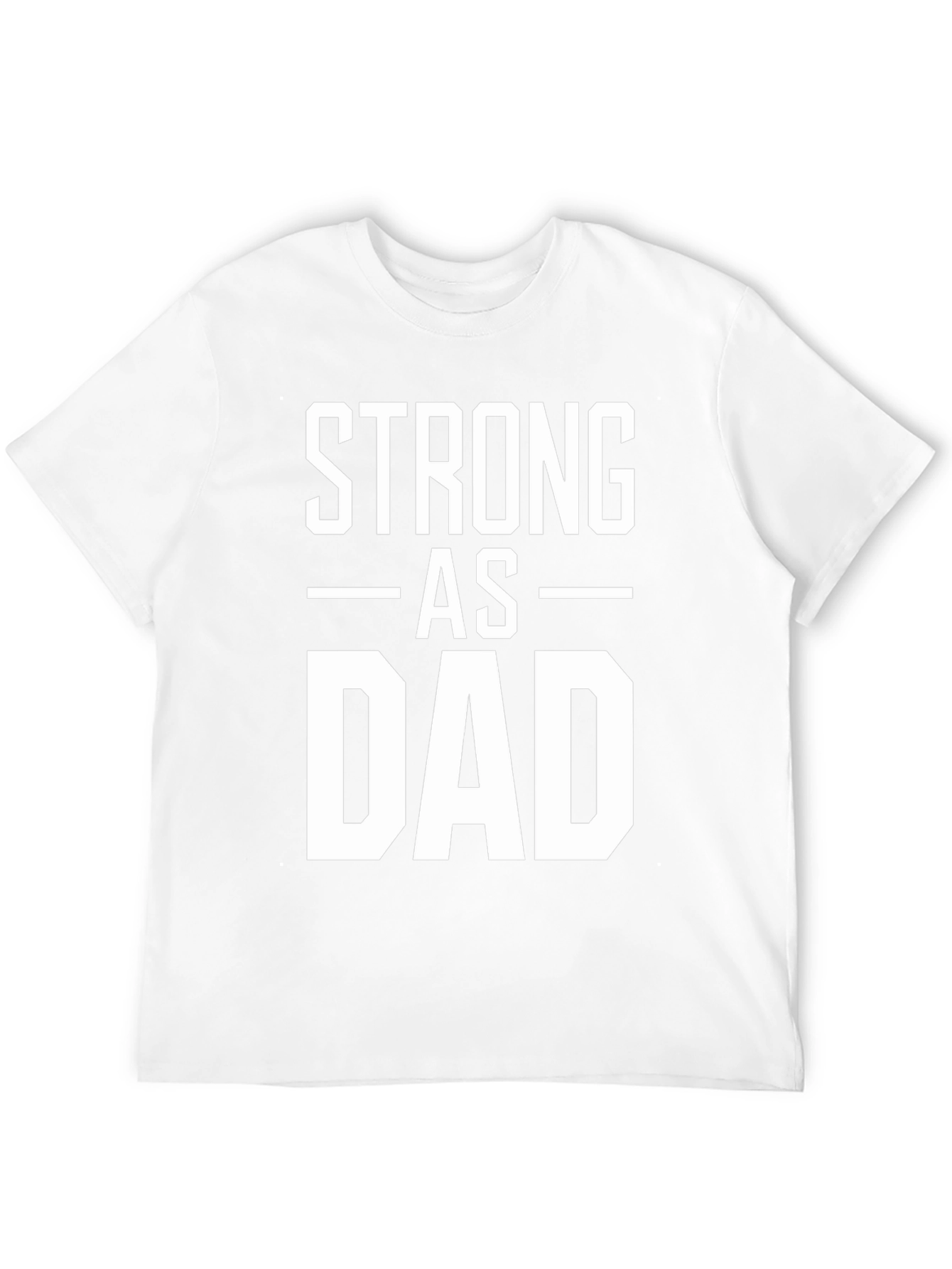 Strong As Dad Graphic Tee - Mens Black T-Shirt