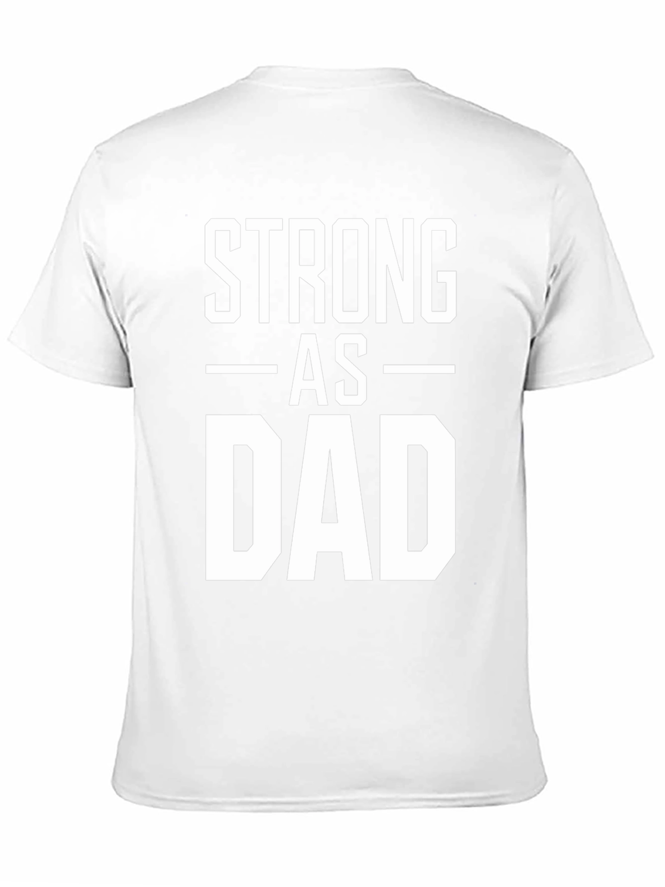Strong As Dad Graphic Tee - Mens Black T-Shirt