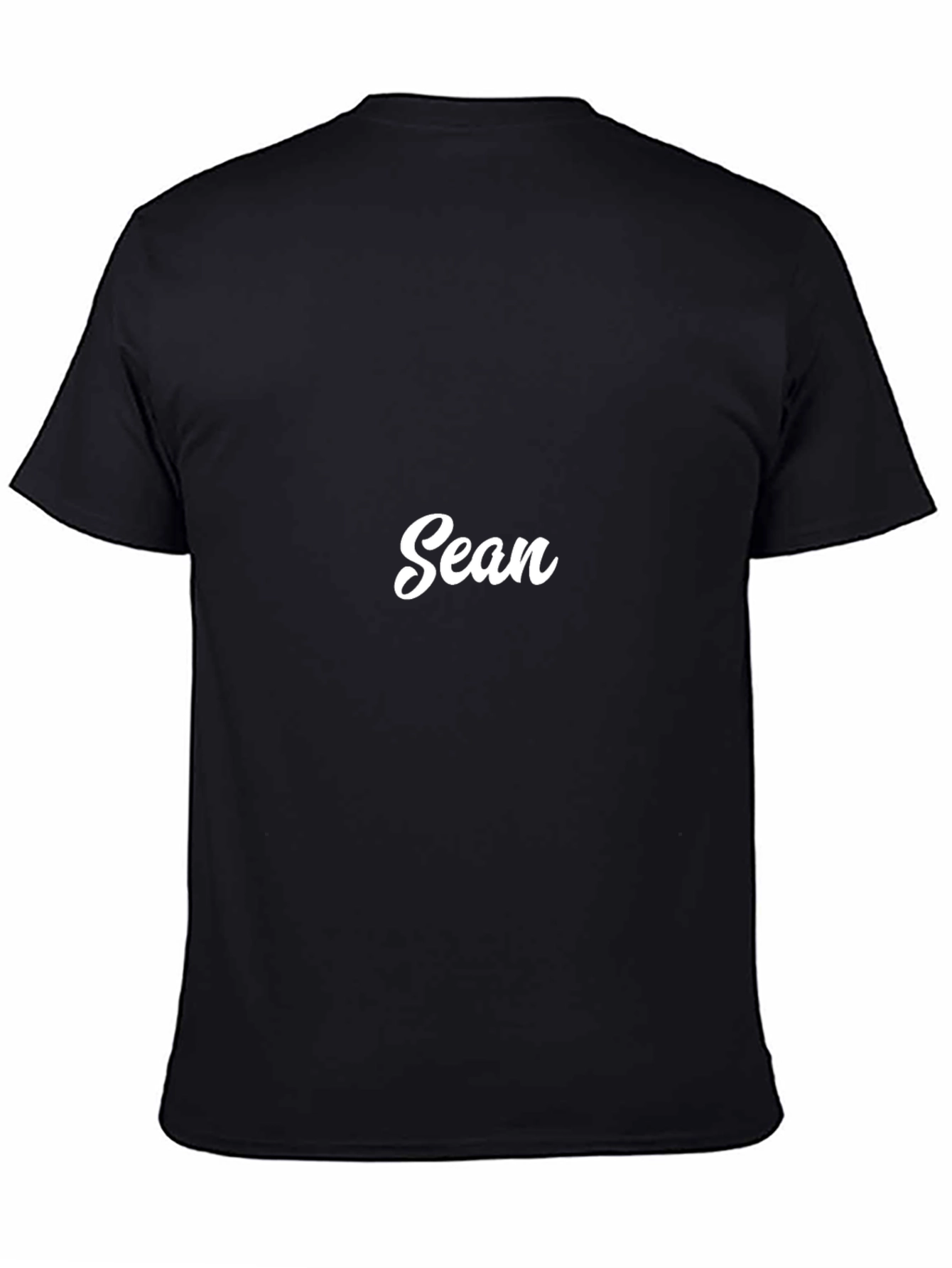 Personalized Sean Black T-Shirt - Custom Name Tee