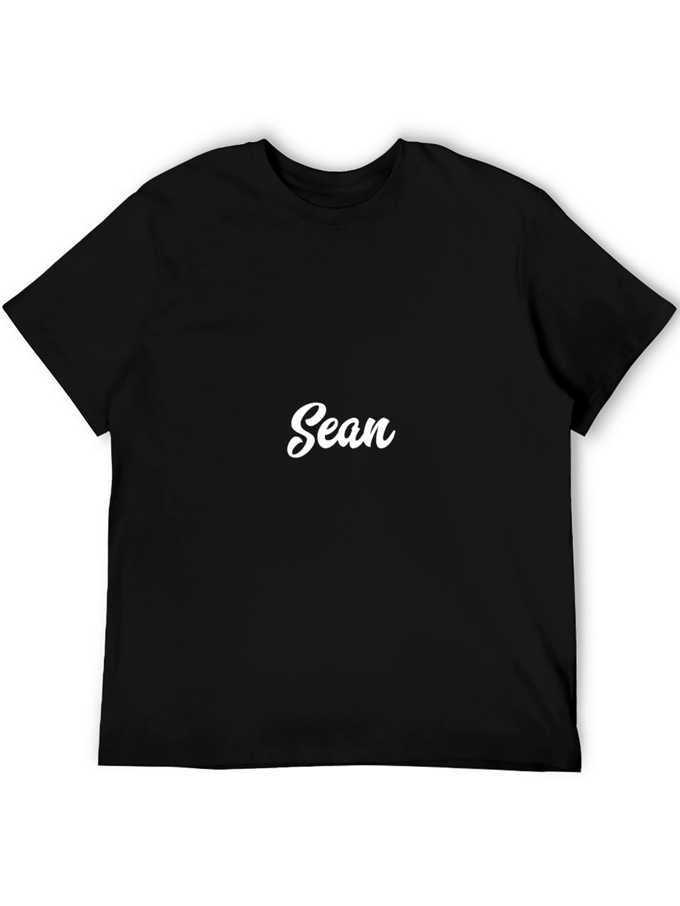 Personalized Sean Black T-Shirt - Custom Name Tee