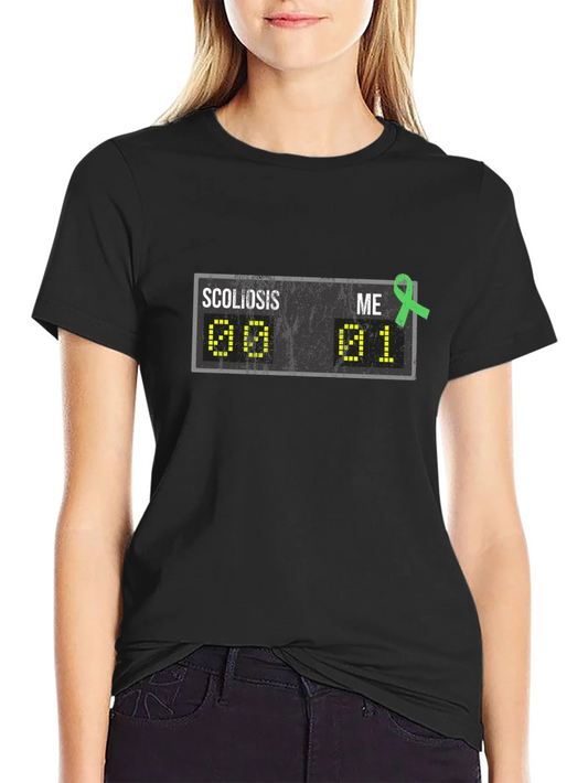 Scoliosis Awareness T-Shirt - Scoliosis Scoreboard Design