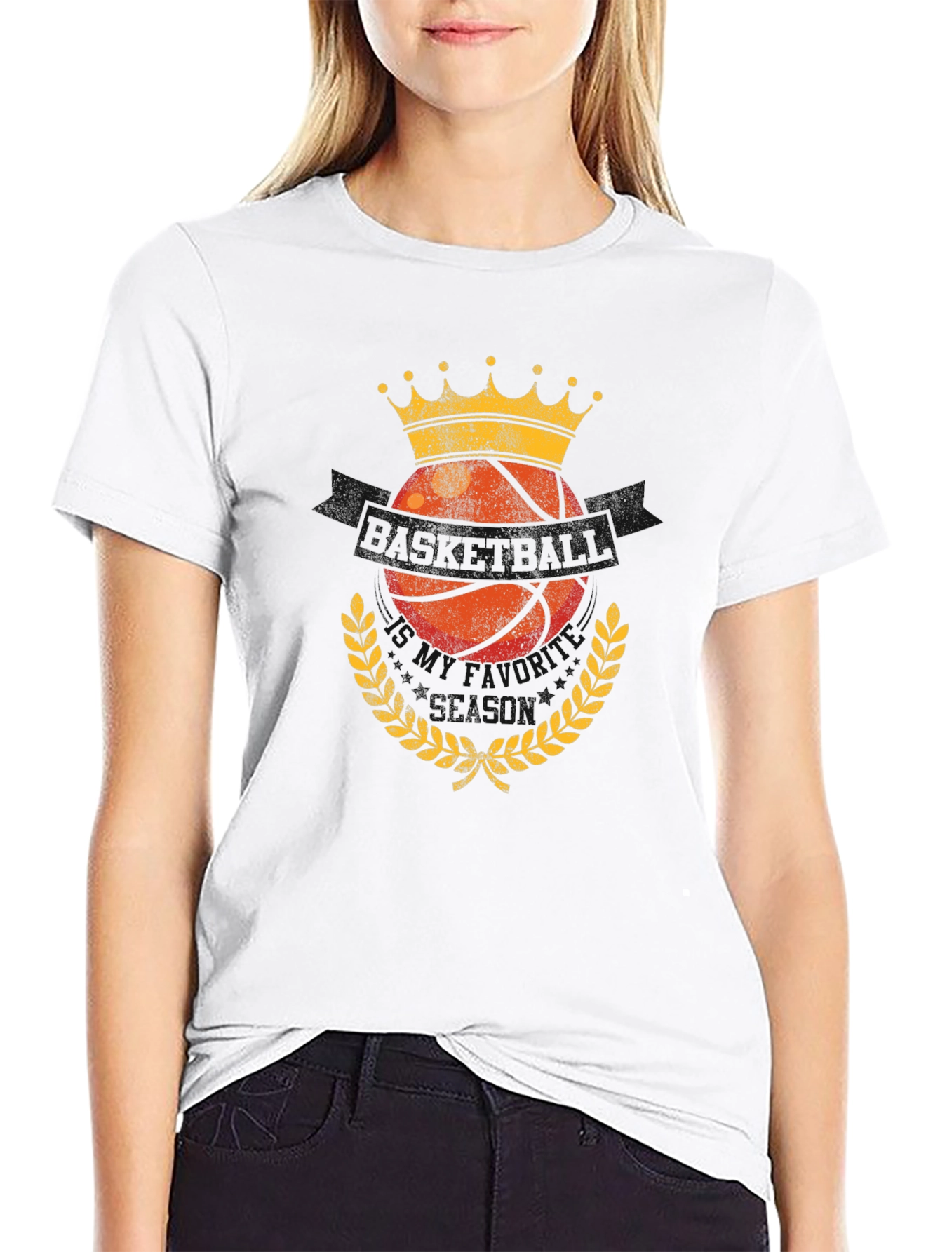 Basketball King Graphic T-Shirt - Black