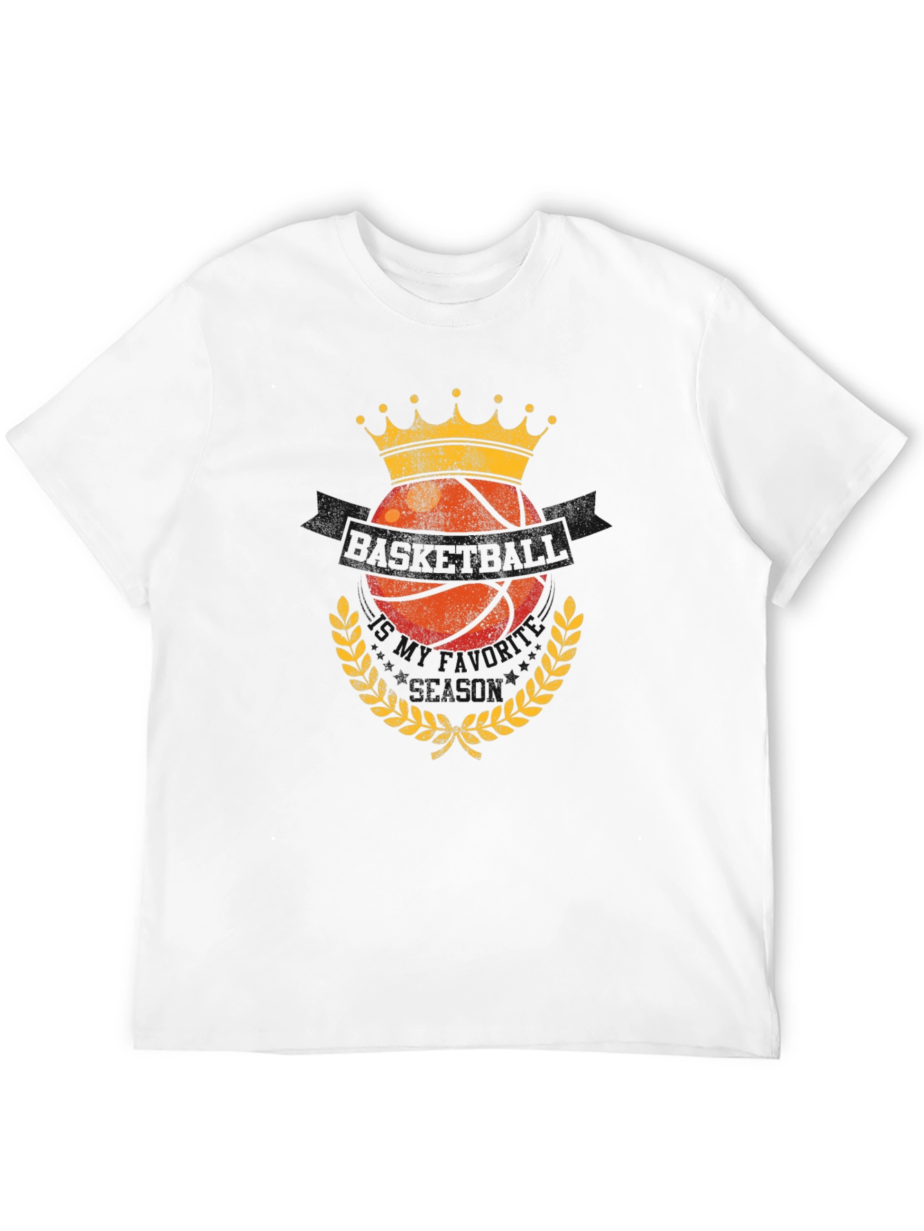 Basketball King Graphic T-Shirt - Black