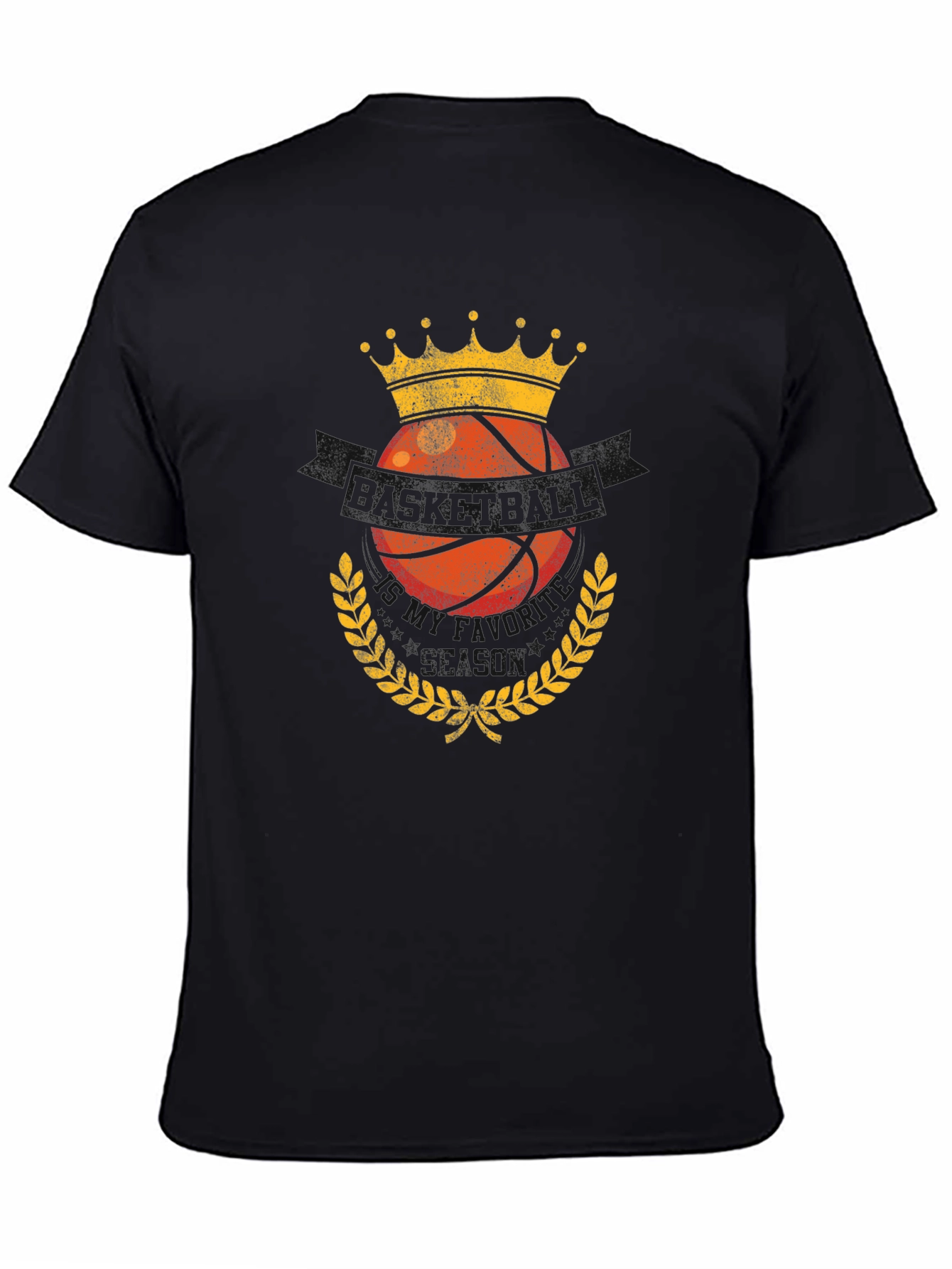 Basketball King Graphic T-Shirt - Black