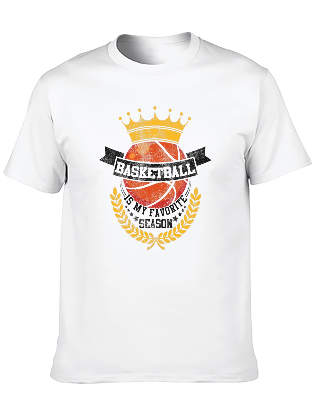 Basketball King Graphic T-Shirt - Black