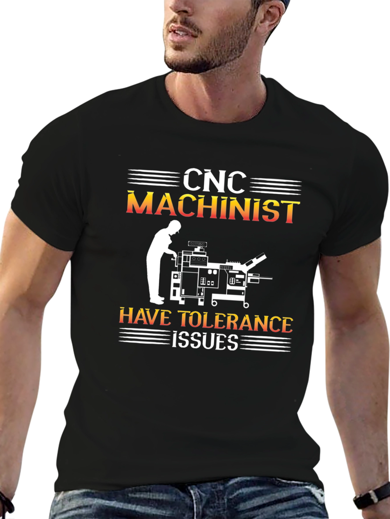 CNC Machinist Tolerance Issues Graphic T-Shirt