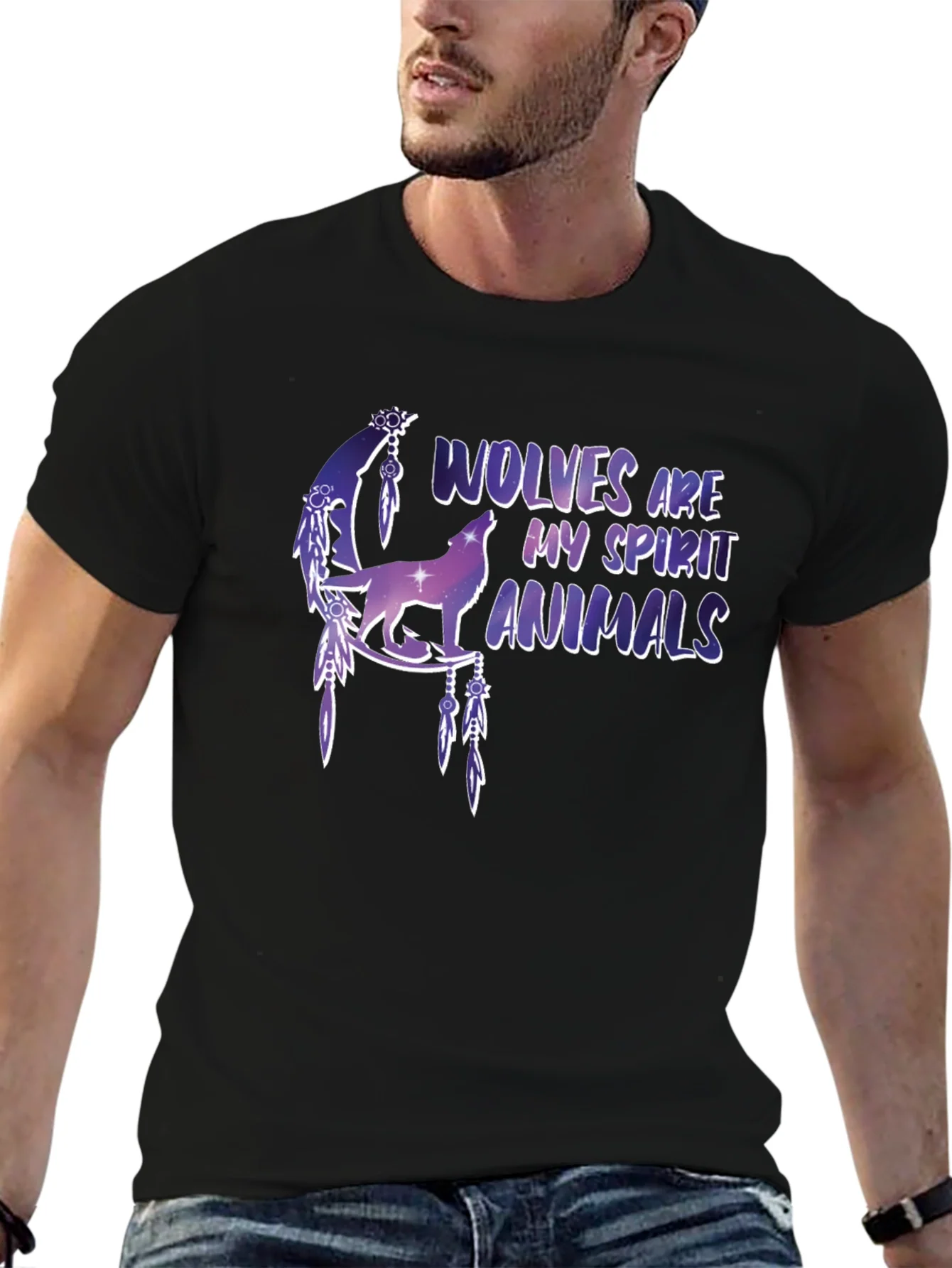 Wolf Spirit Animals Graphic T-Shirt