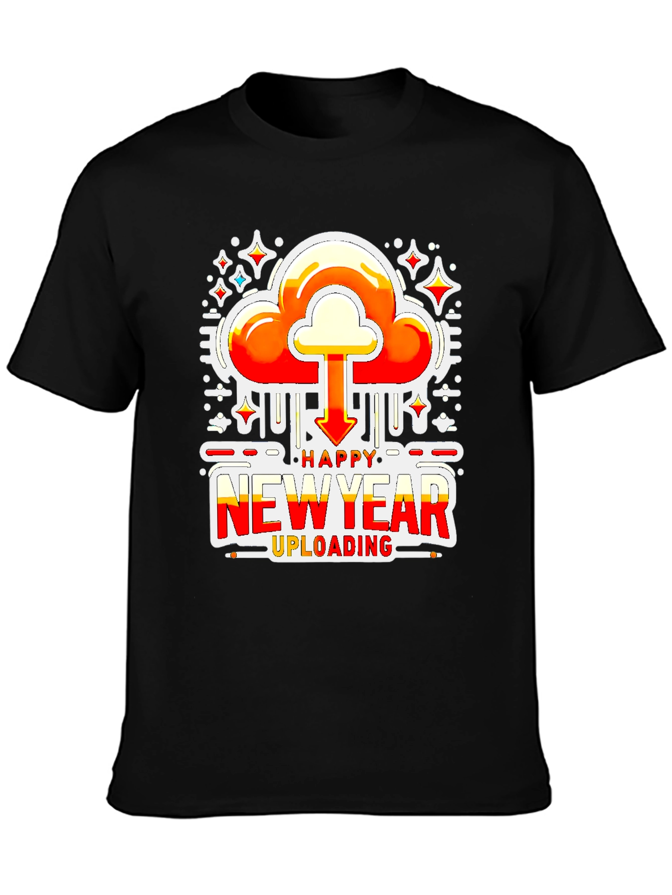 Happy New Year Uploading Graphic Tee