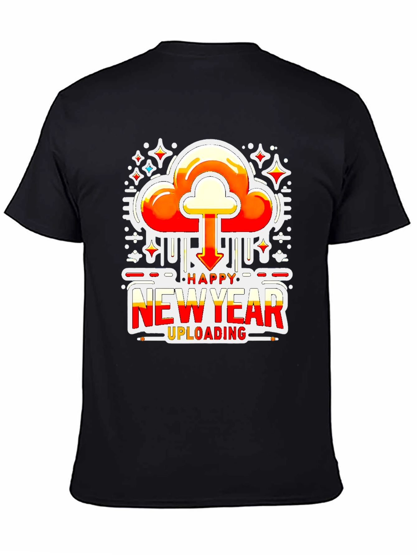 Happy New Year Uploading Graphic Tee