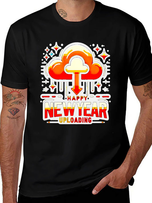 Happy New Year Uploading Graphic Tee