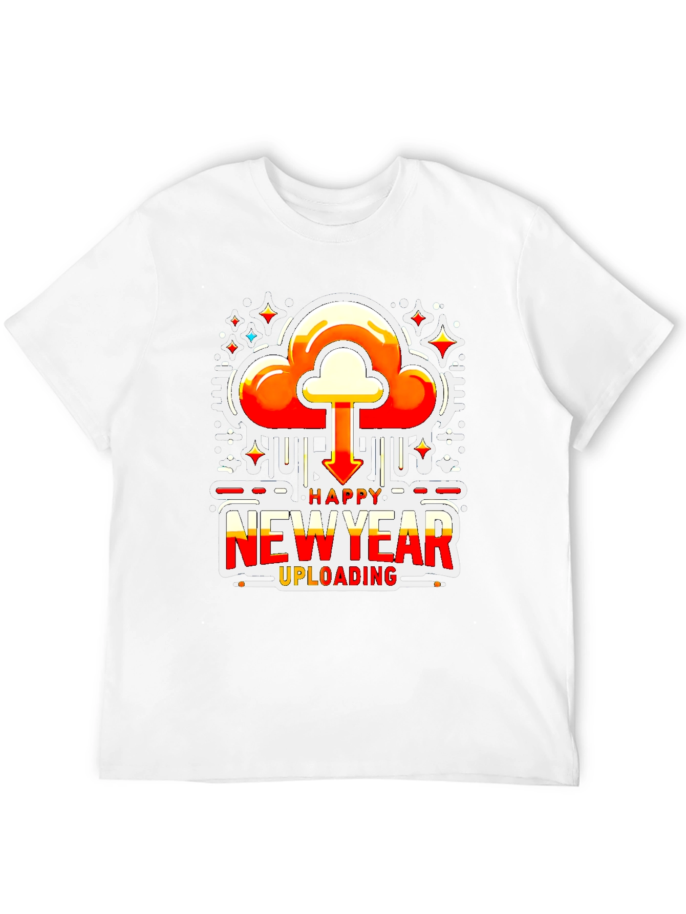 Happy New Year Uploading Graphic Tee