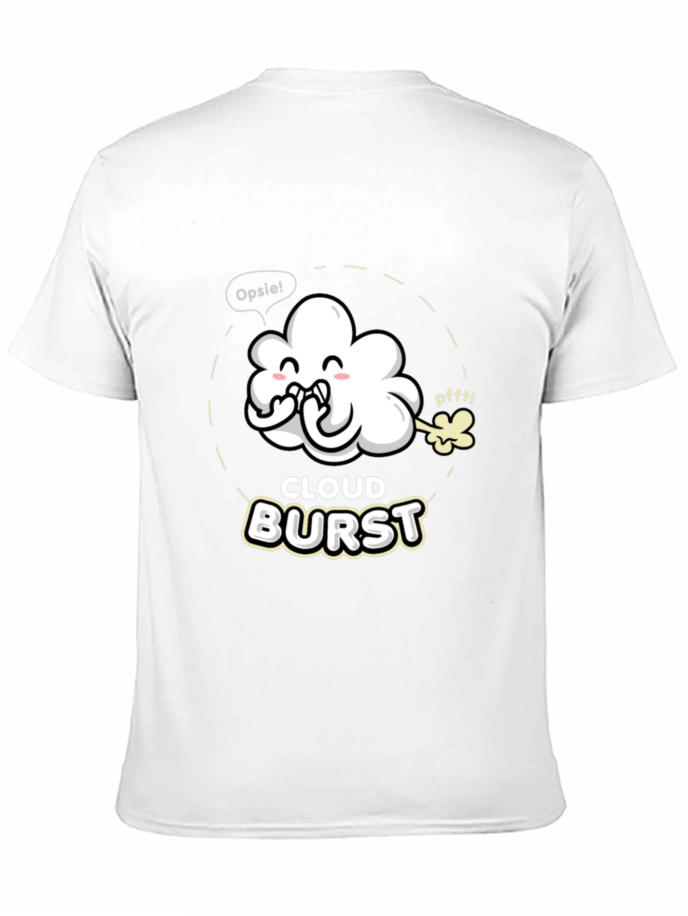 Cloud Burst Graphic T-Shirt - Funny Cartoon Tee