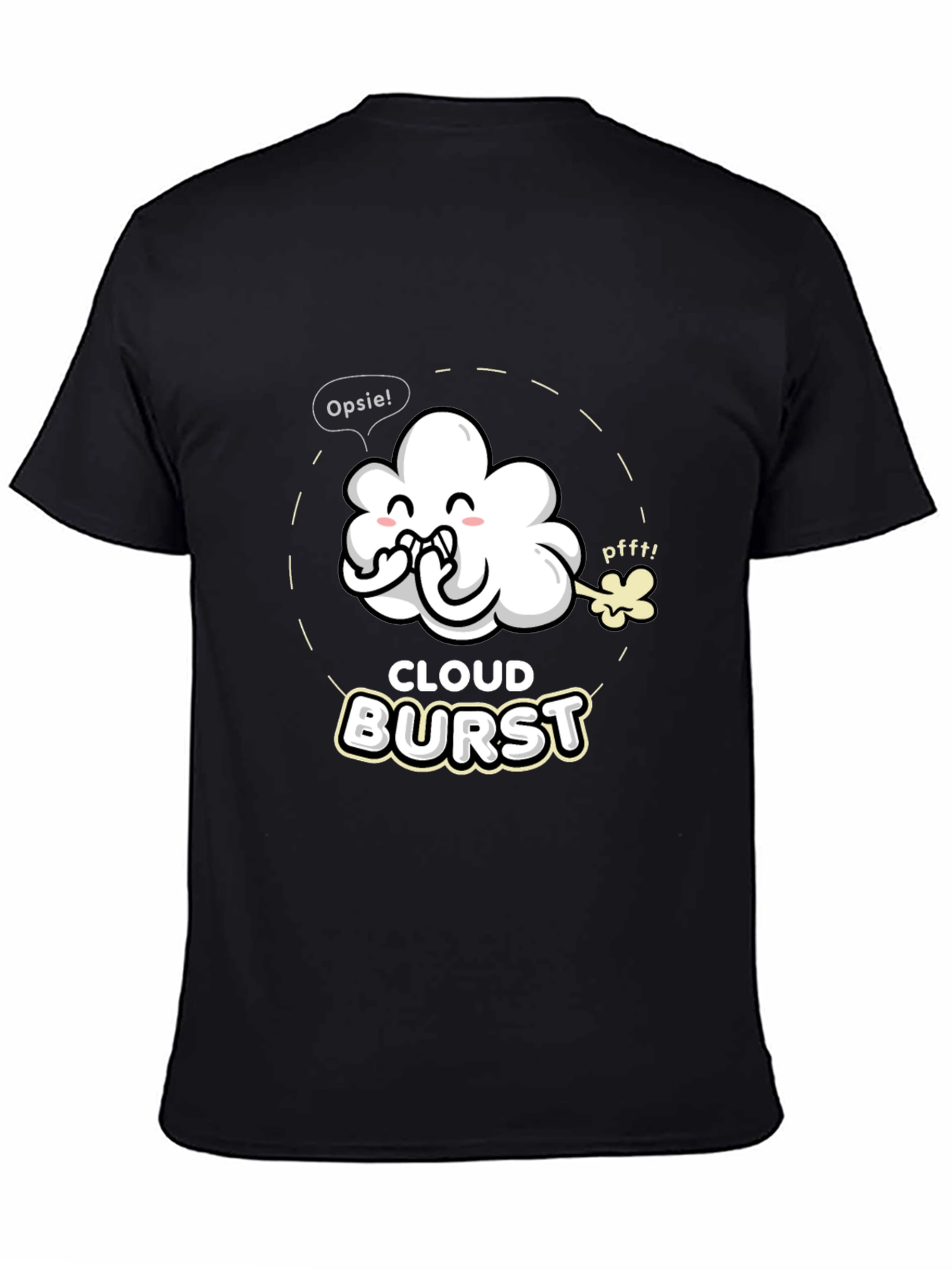 Cloud Burst Graphic T-Shirt - Funny Cartoon Tee