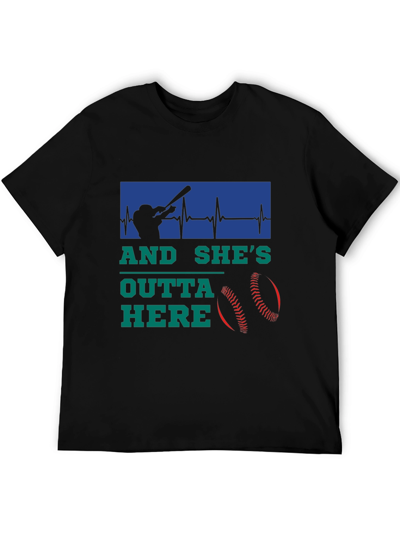 Outta Here Baseball Graphic Tee