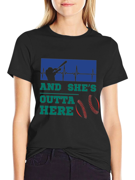 Outta Here Baseball Graphic Tee