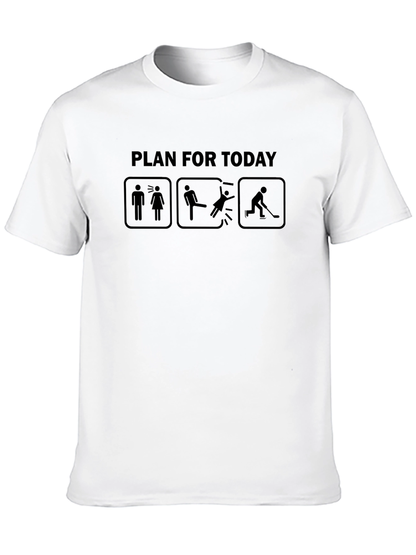 Humorous Hockey Plan T-Shirt