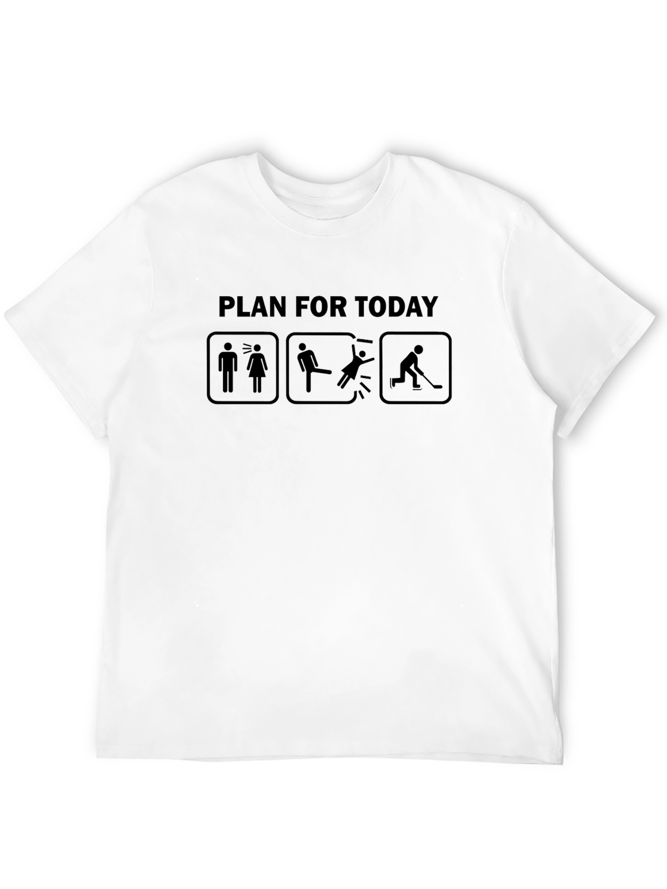 Humorous Hockey Plan T-Shirt