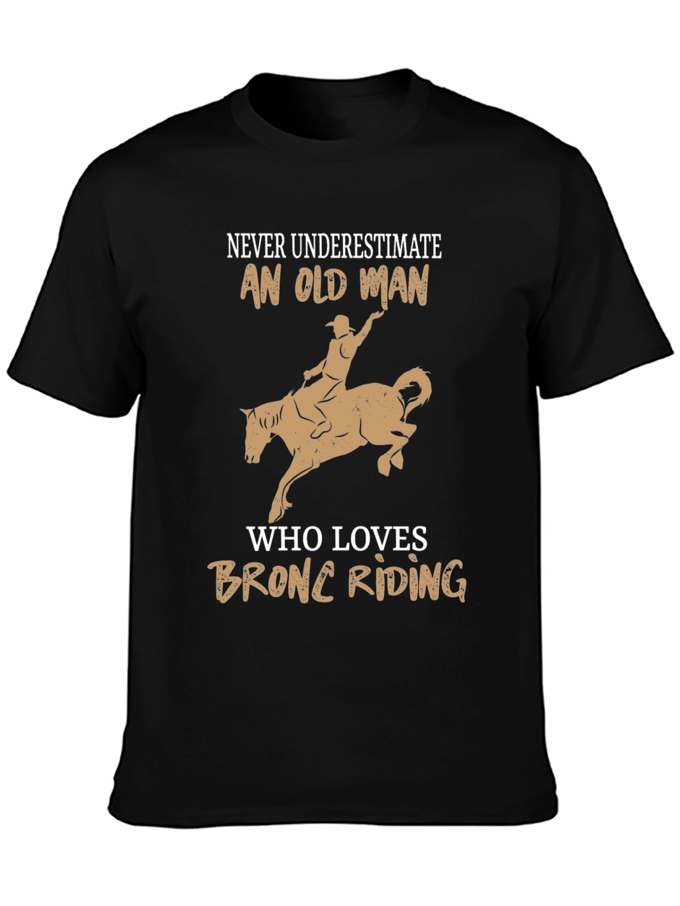 Old Man Bronc Riding T-Shirt