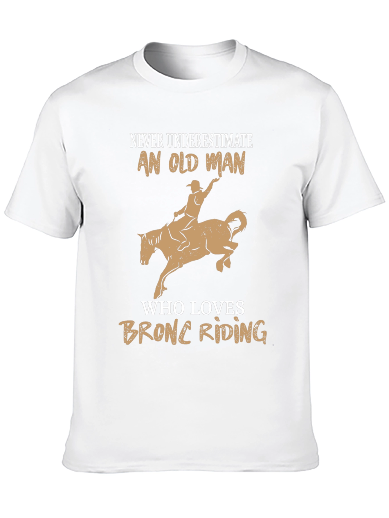 Old Man Bronc Riding T-Shirt