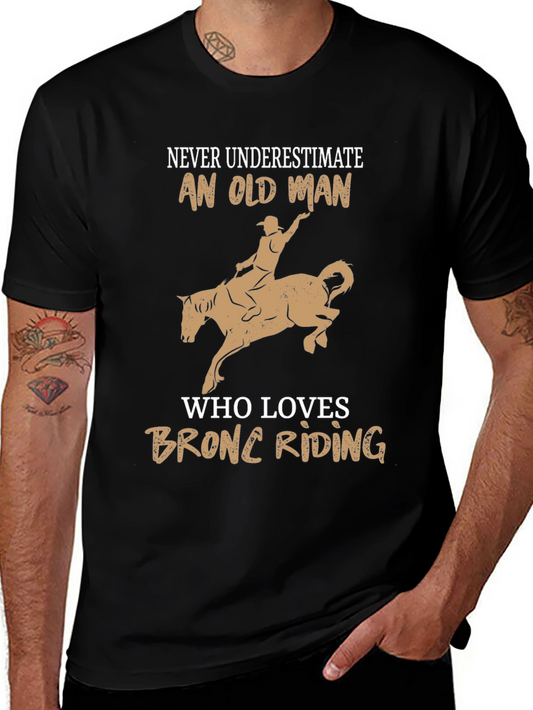 Old Man Bronc Riding T-Shirt