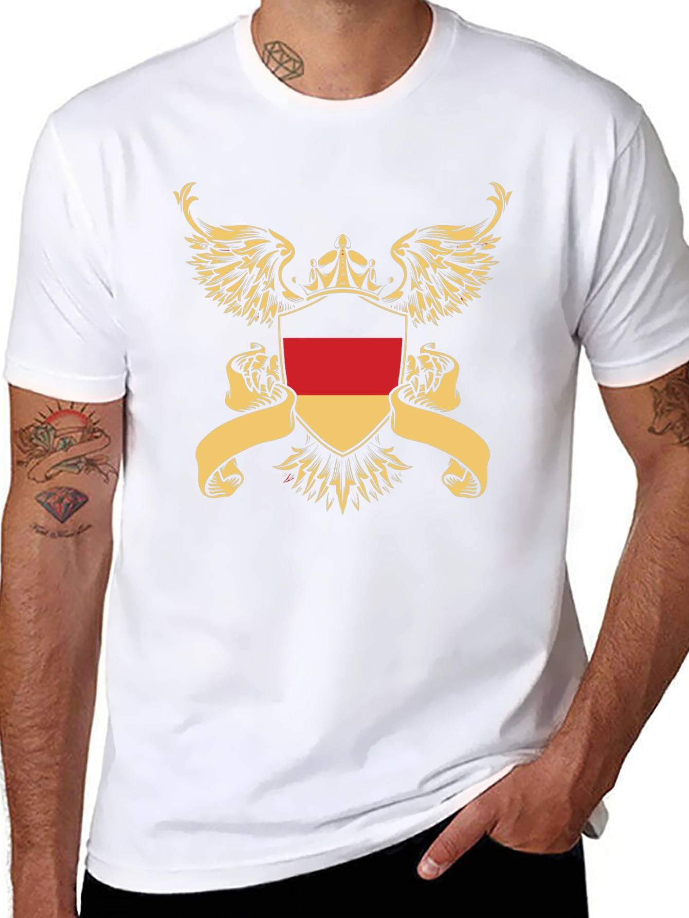 German Flag Shield Graphic T-Shirt