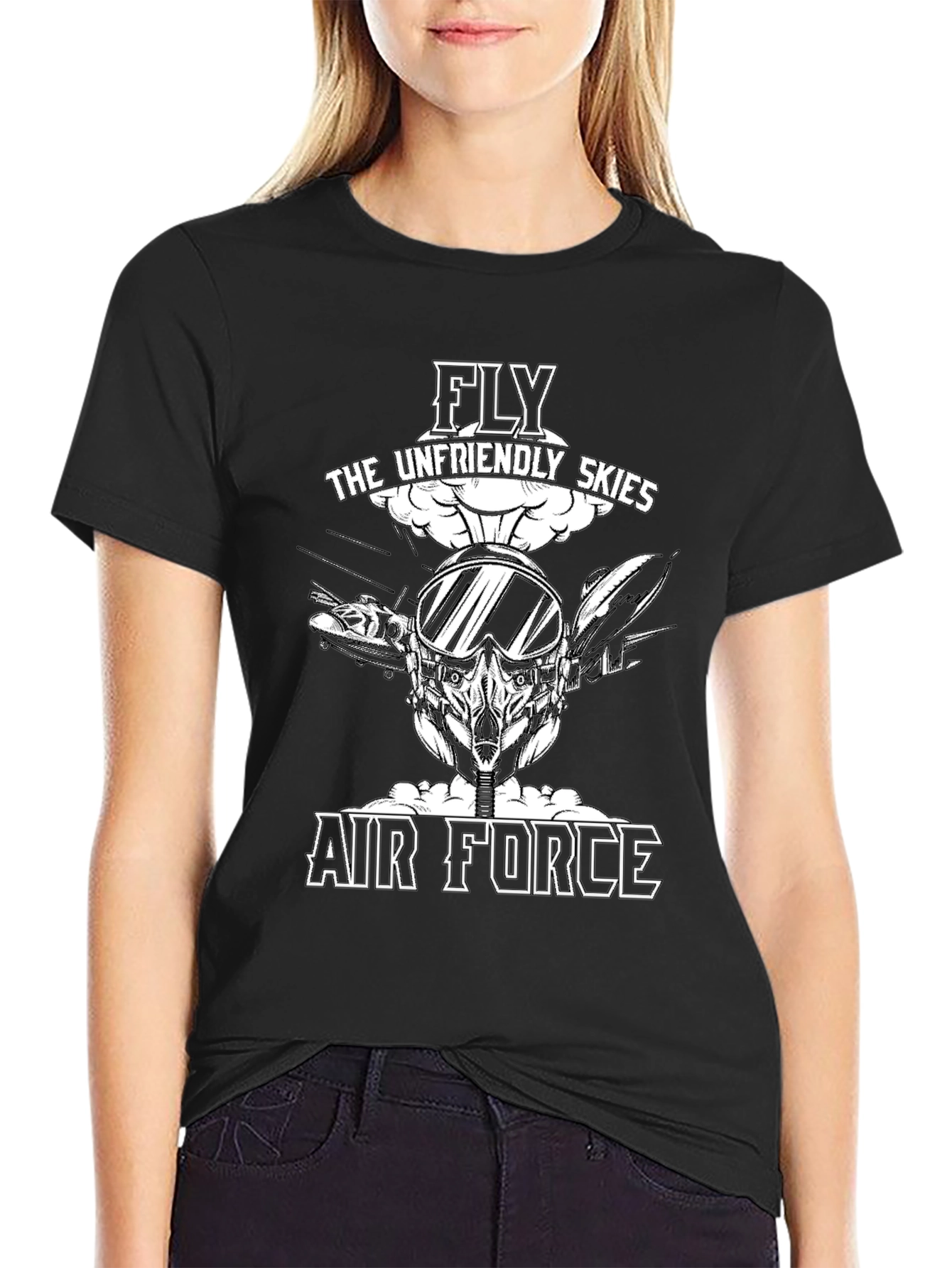 Air Force Unfriendly Skies Graphic T-Shirt