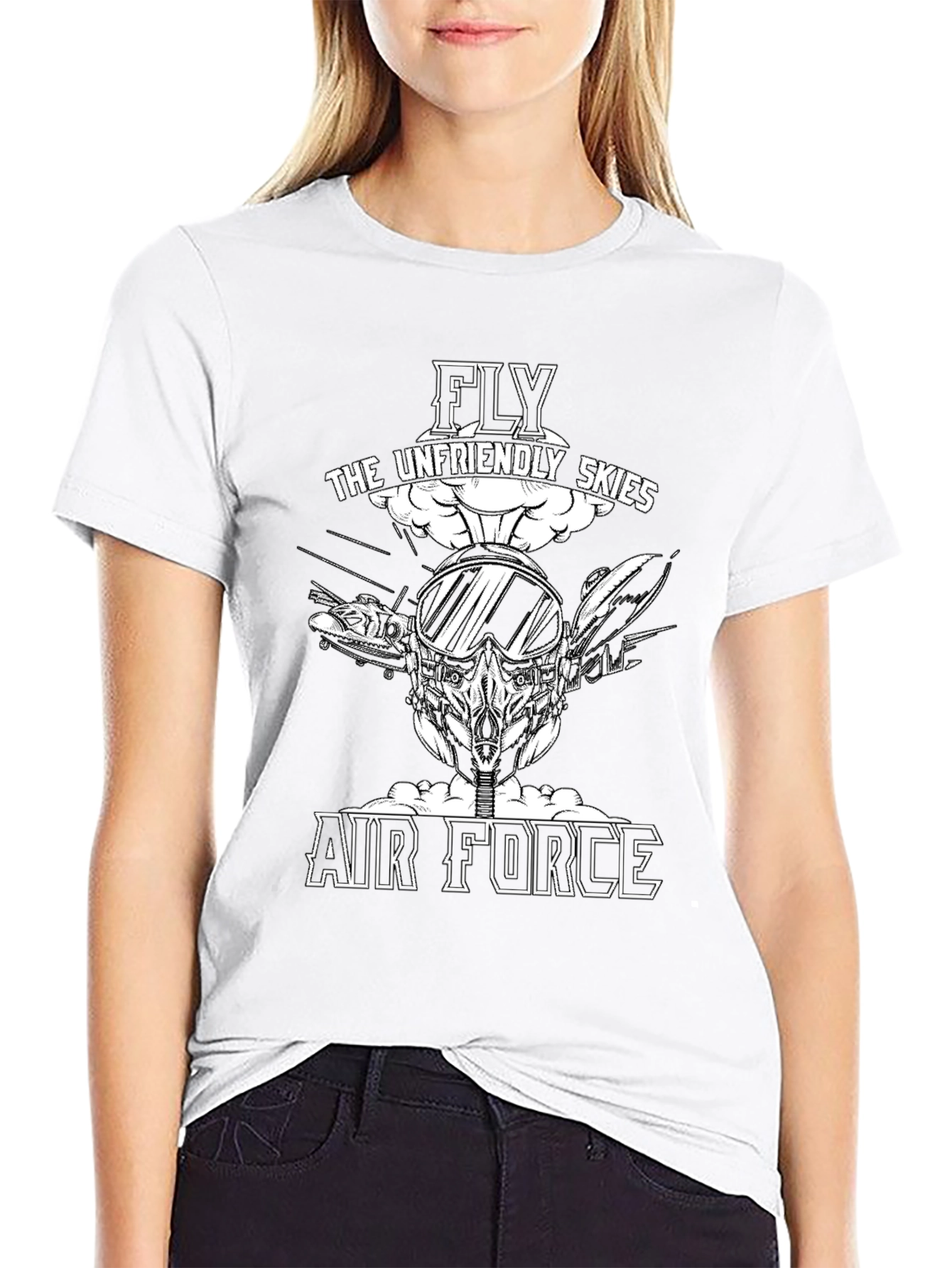Air Force Unfriendly Skies Graphic T-Shirt
