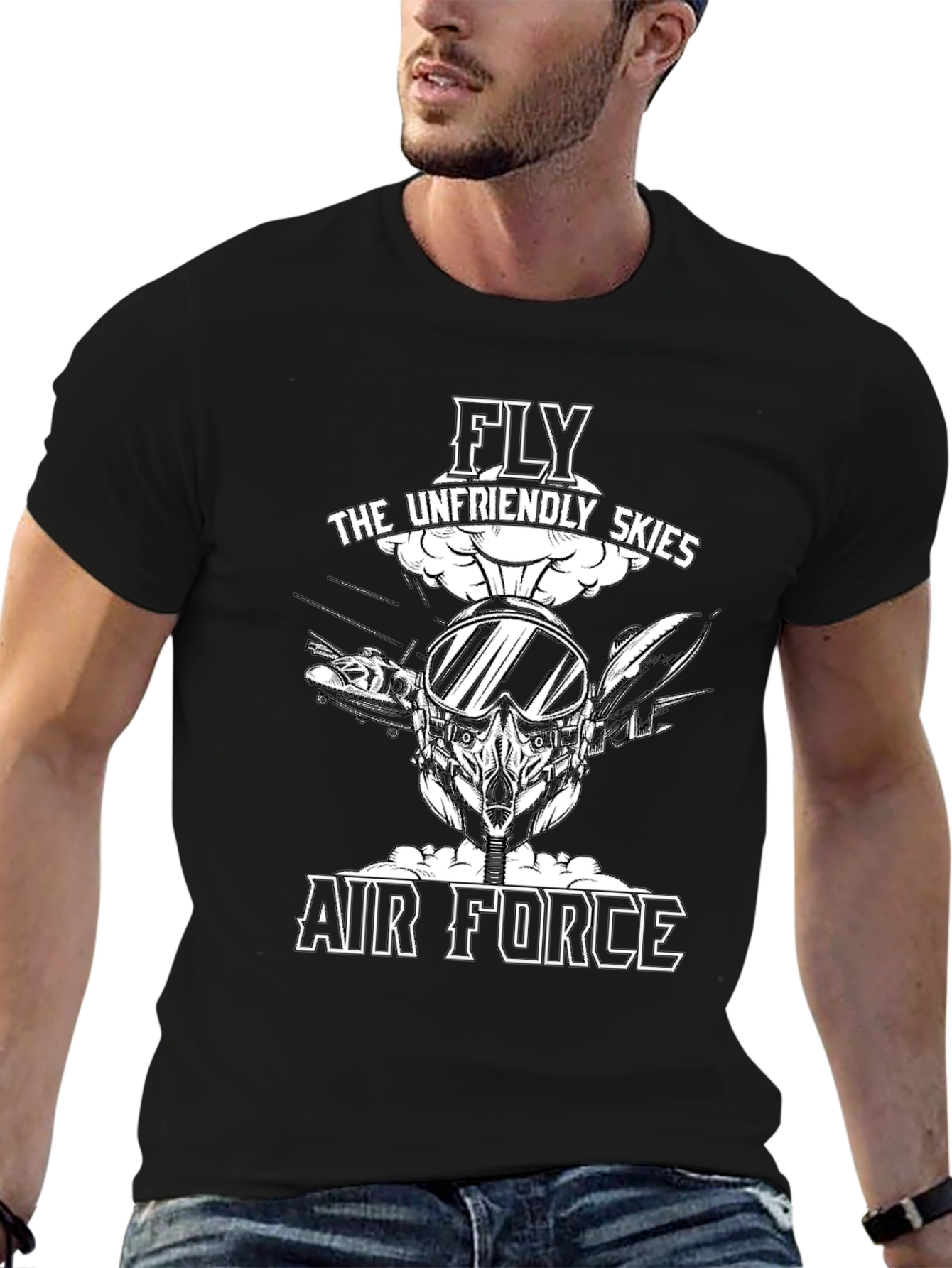 Air Force Unfriendly Skies Graphic T-Shirt