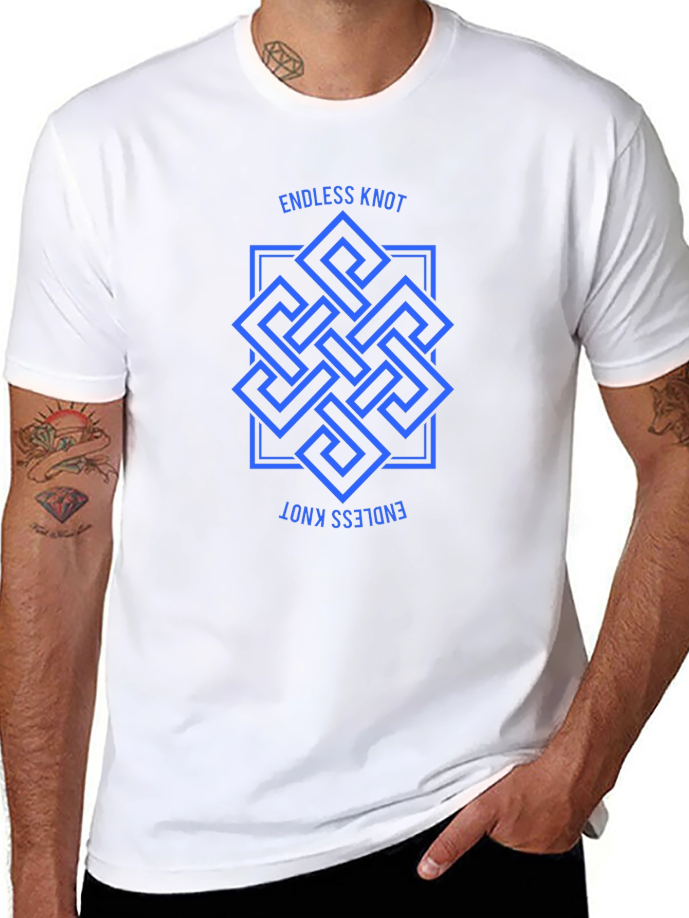 Endless Knot Graphic Tee - Stylish Unisex Design