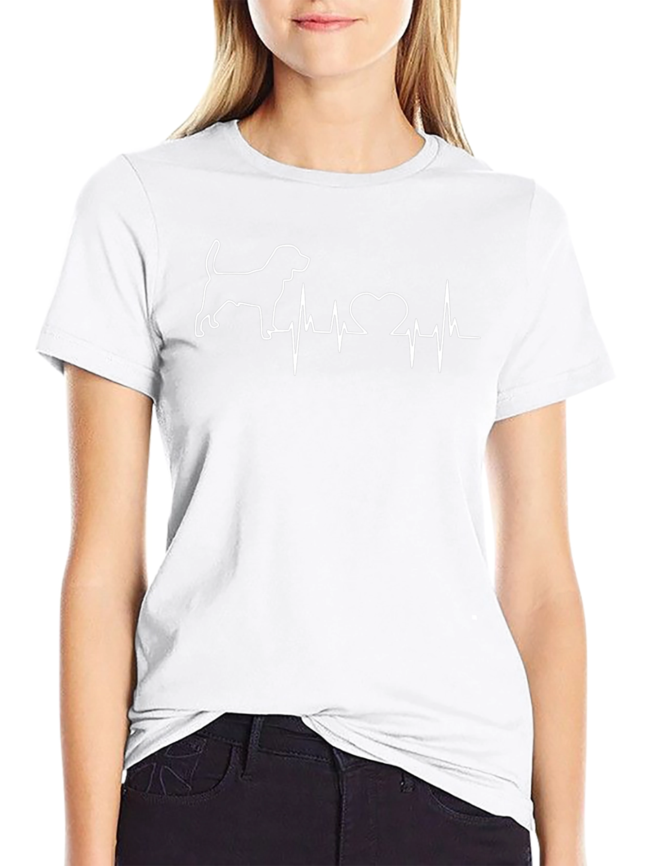 Dog Heartbeat T-Shirt - Pet Lover Tee
