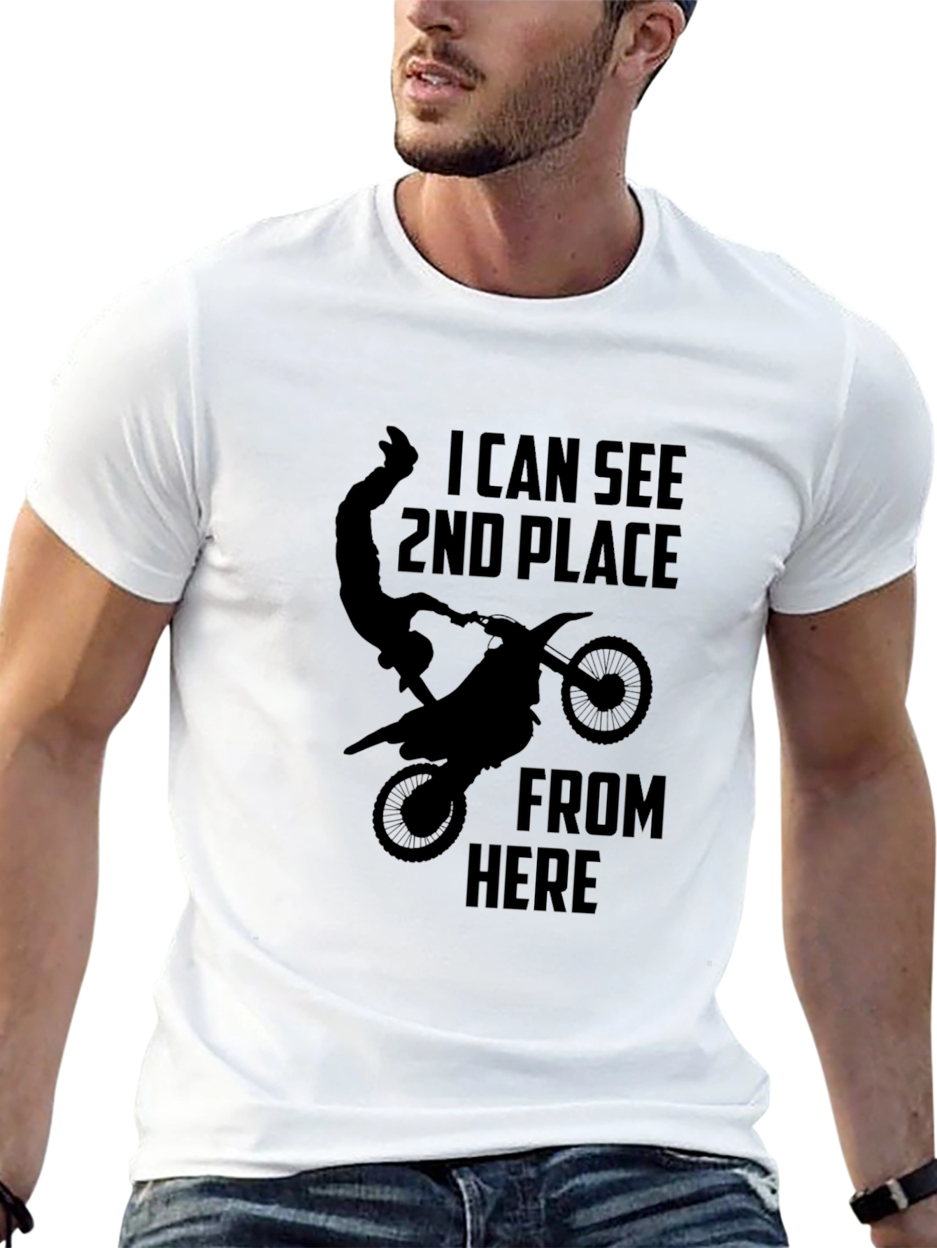 I Can See 2nd Place Funny Motocross T-Shirt