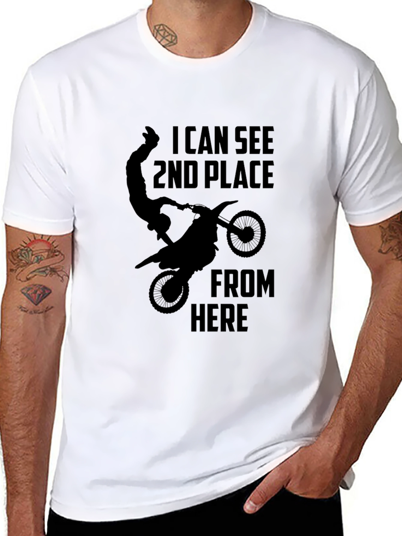 I Can See 2nd Place Funny Motocross T-Shirt