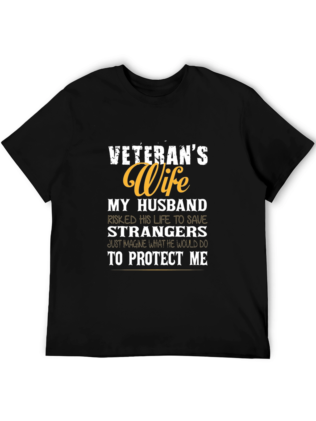 Veterans Wife Graphic Tee - Protect Me