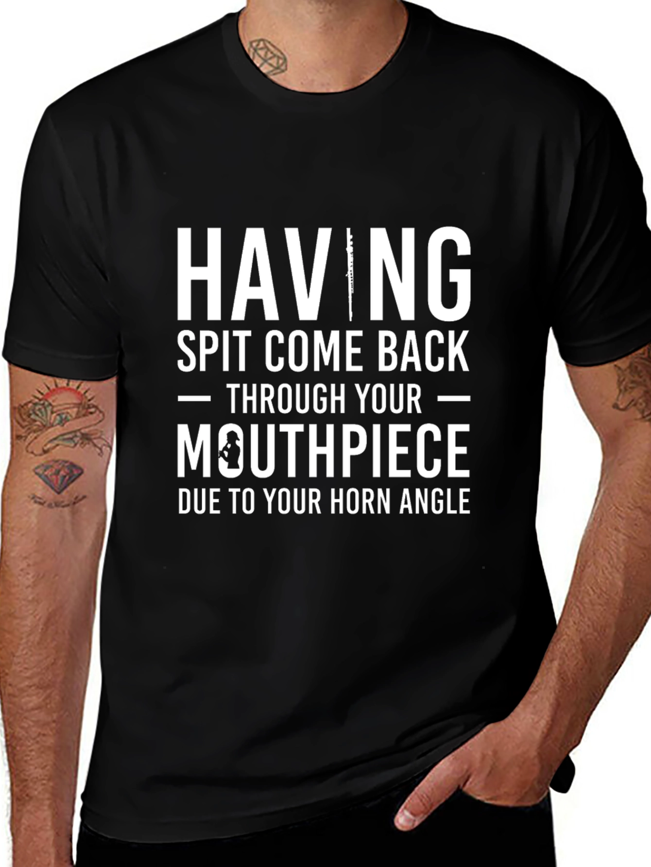 Humorous Spit Come Back Musician T-Shirt