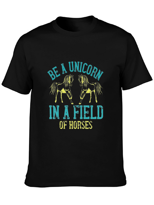 Be A Unicorn T-Shirt -  Unique Horse Design