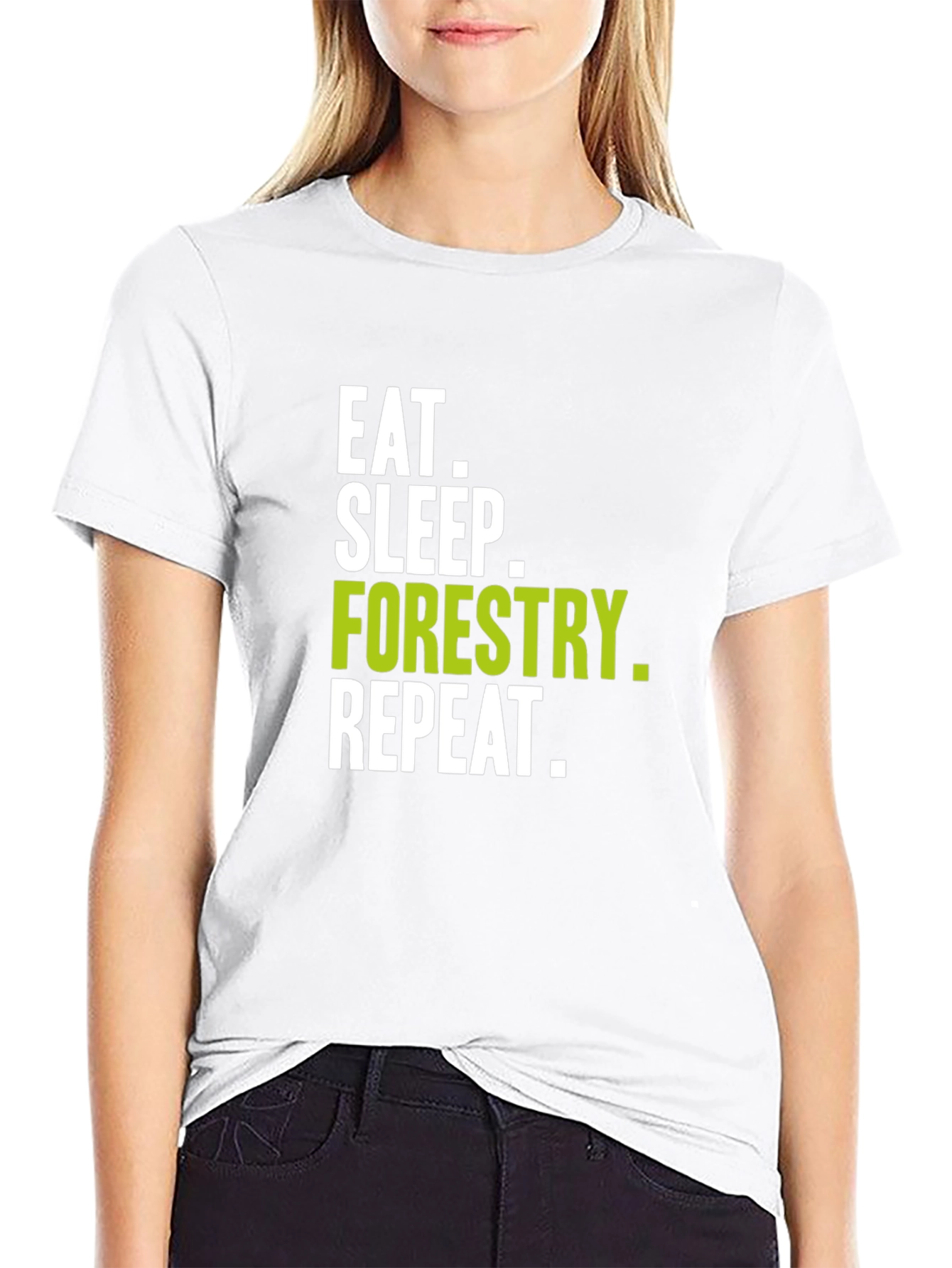 Eat Sleep Forestry Repeat Graphic Tee