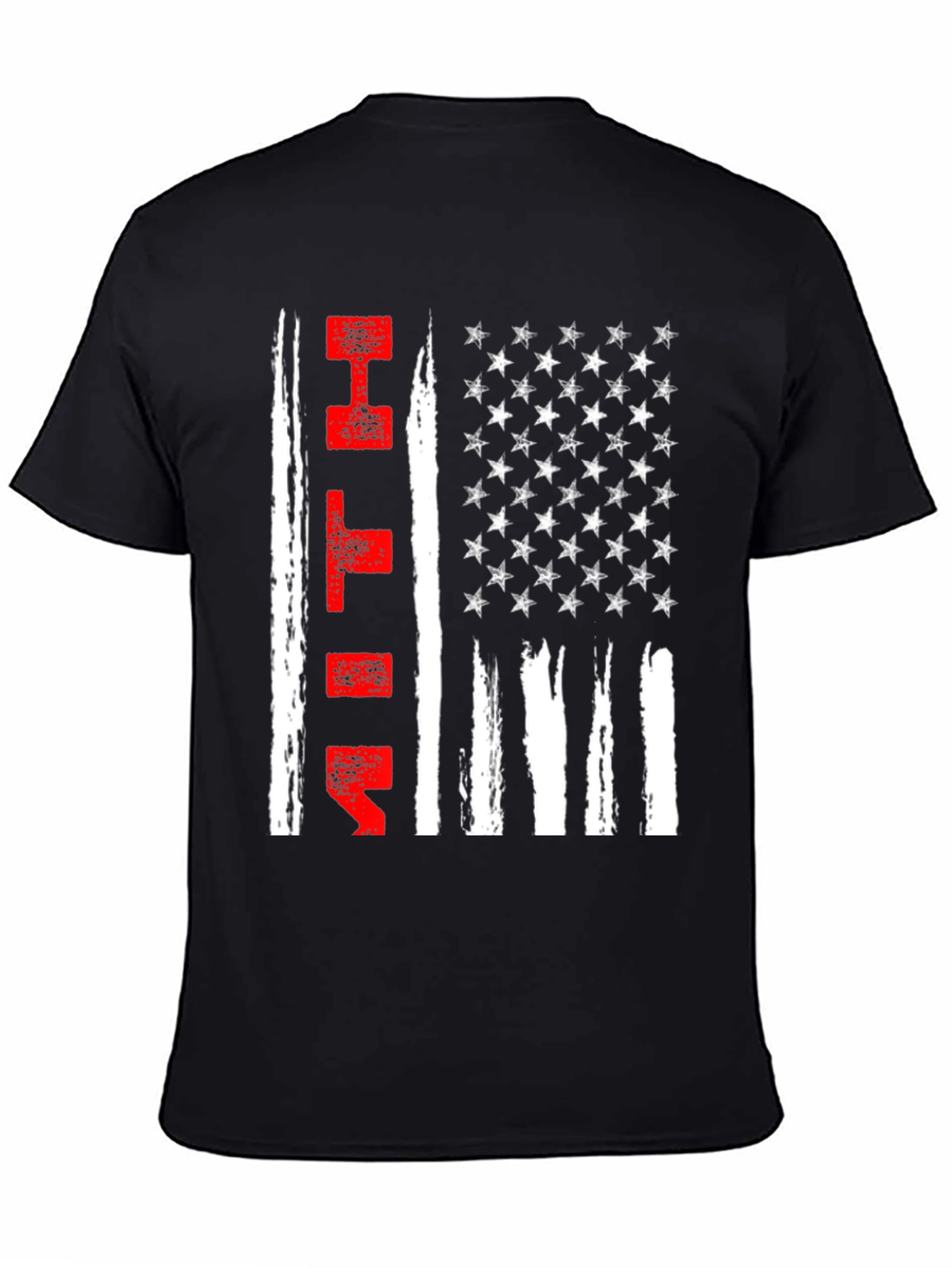 USA Flag Patriotic Fitness T-Shirt